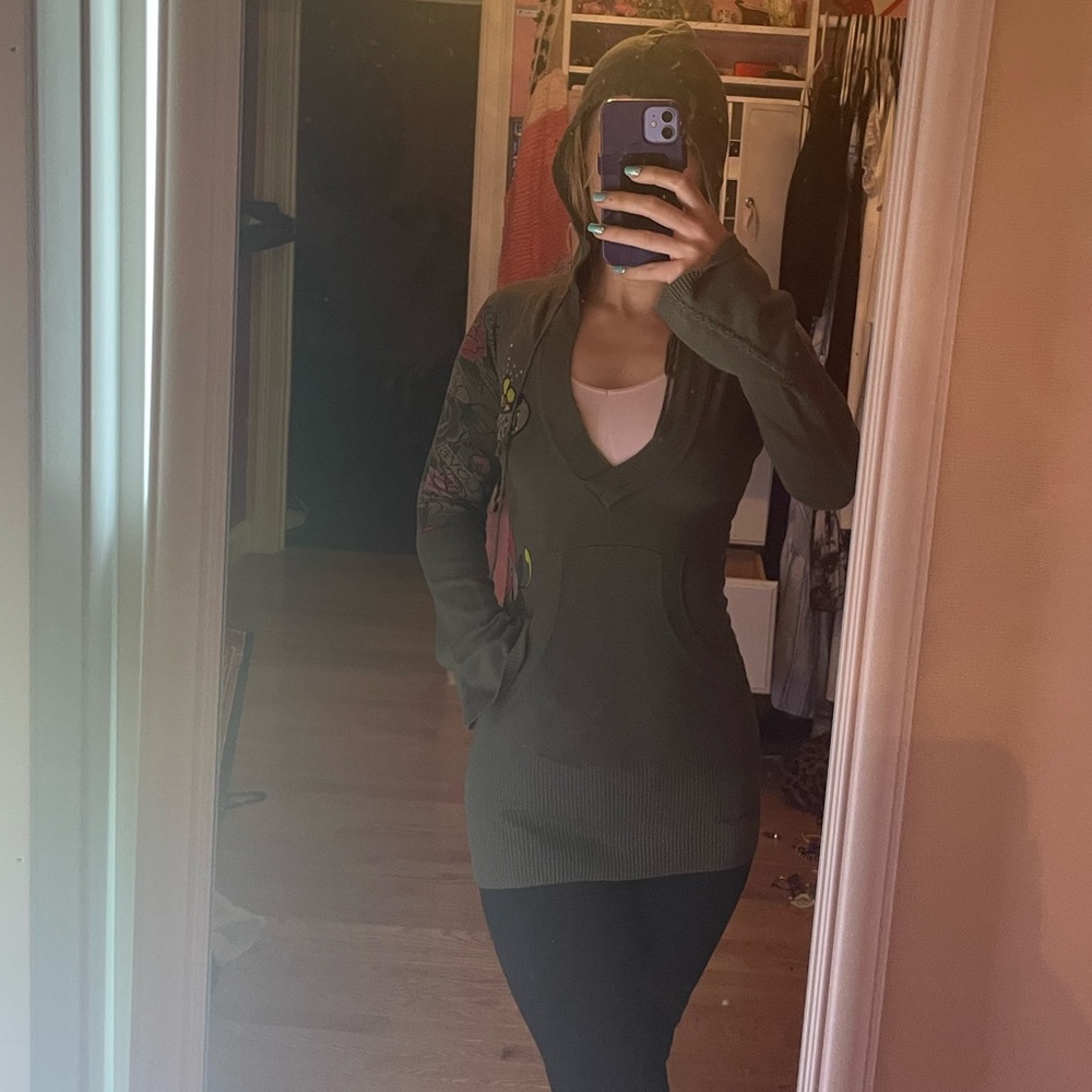 Embroidered Jacket With Love Patch - image 2